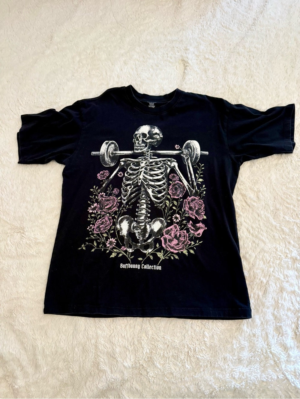 Buffbunny Icon skeleton weight tee